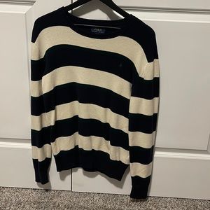 Polo Ralph Lauren Mens Hooped Sweater YXL